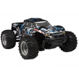 AUTOMODELO ELÉTRICO COMPLETO FS RACING OUTLANDER MONSTER TRUCK AZUL 1/10 4WD RÁDIO 2.4 GHZ COM BATERIA LI-ION 7.4V 2S E CARREGADOR USB 53822 A